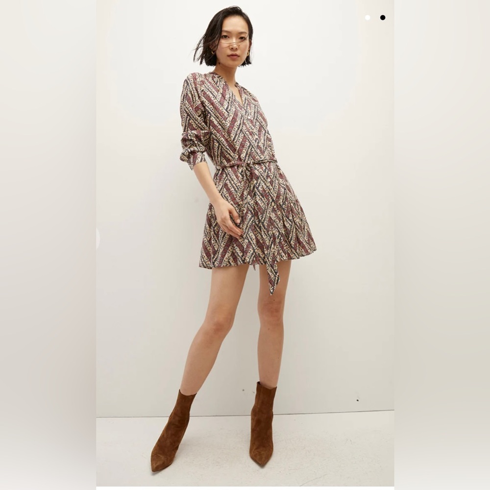 VERONICA BEARD GEORGIA FLORAL-PRINTED SHIRTDRESS